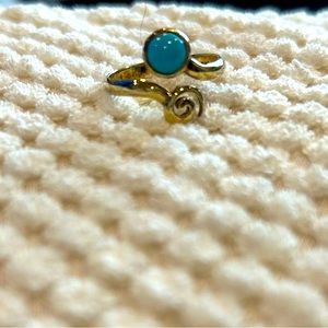 Adjustable turquoise ring